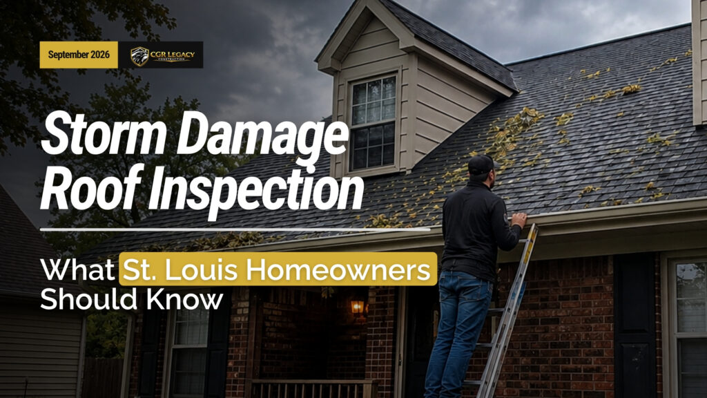 storm damage roof inspection St Louis
