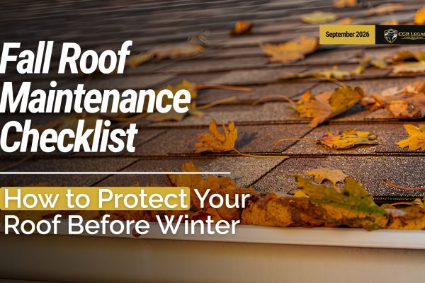 fall roof maintenance checklist before winter