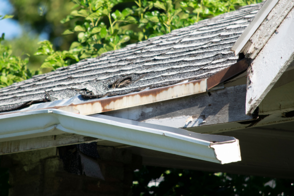 broken gutter